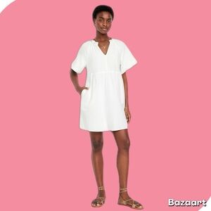NWT White Cotton Gauze Dress